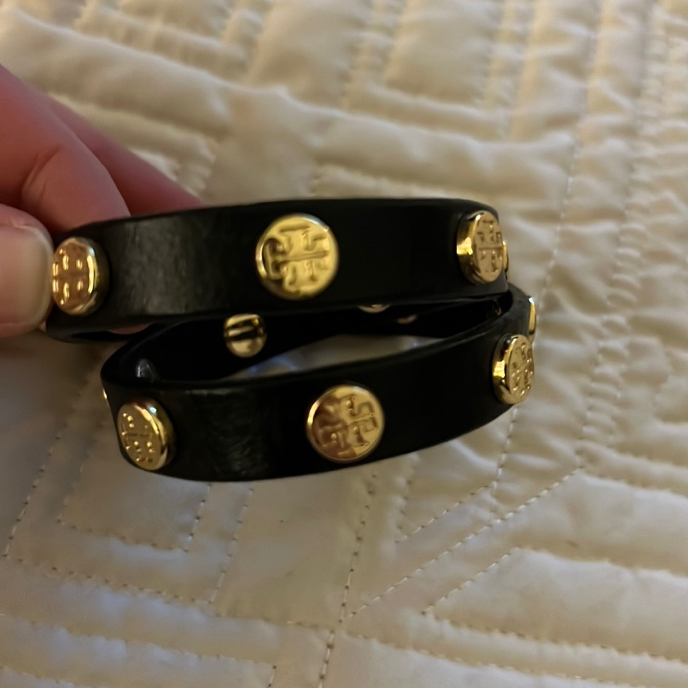 Tory Burch leather wrap bracelet